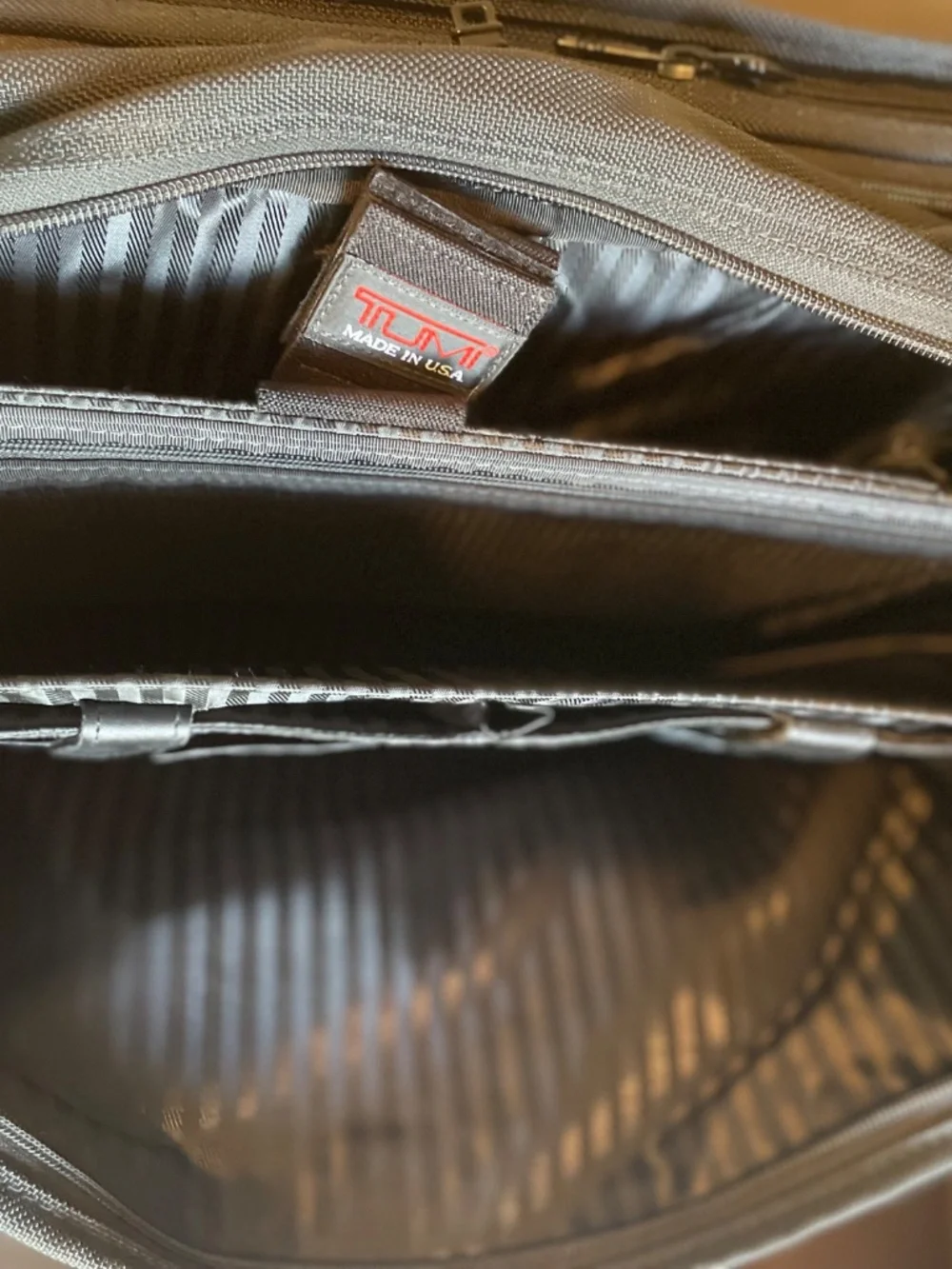 Tumi Black Ballistic Nylon Laptop Bag